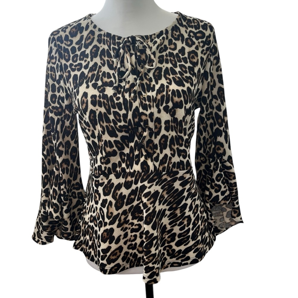 Chico's Animal Print Top Size 0 (#2054)